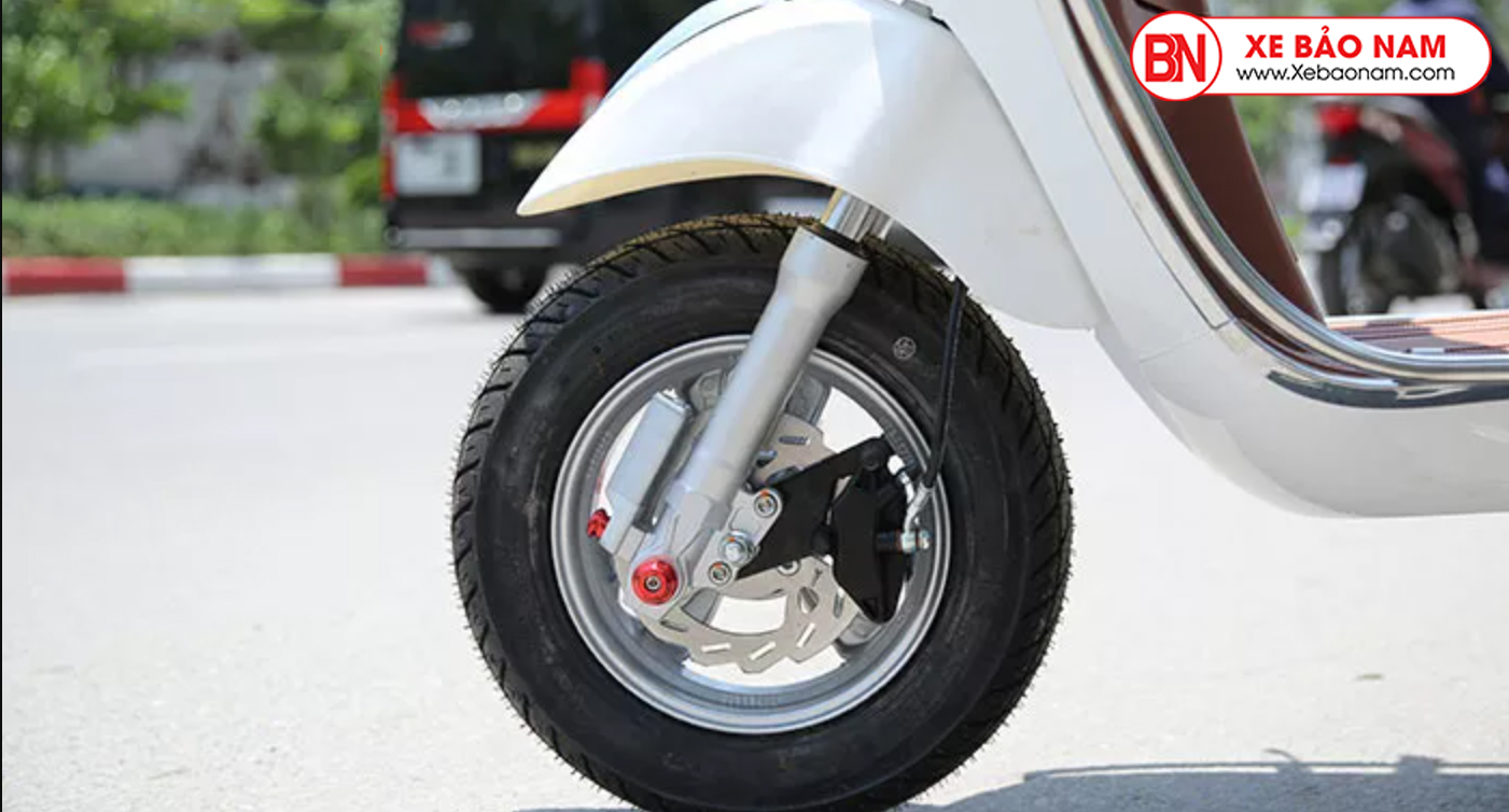 Hệ thống phanh đồng bộ an toàn xe ga 50cc vespa espero detech