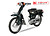 Xe Máy 50cc Cub 82 màu xanh rêu
